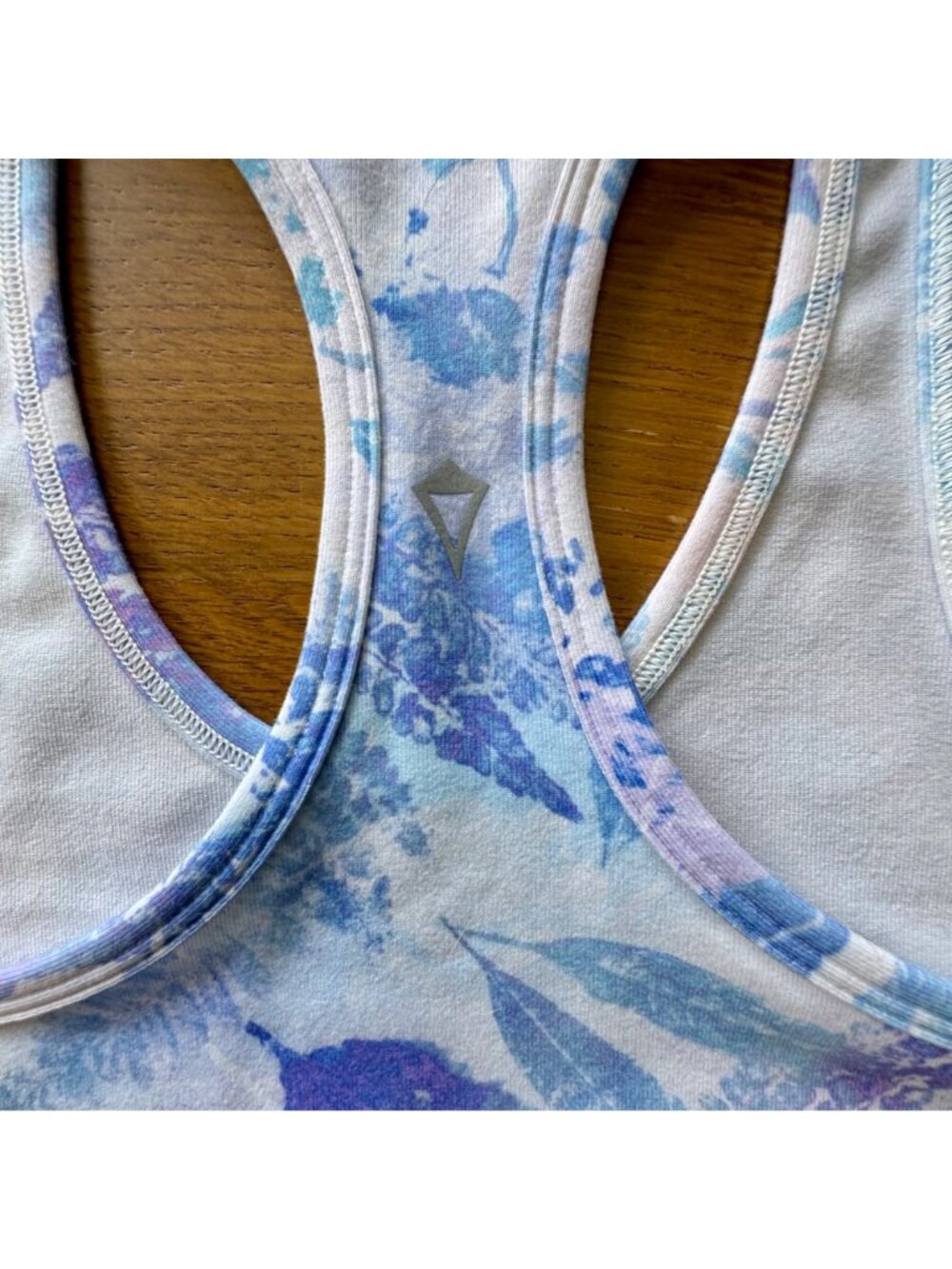 IVIVVA Lululemon Racerback Tank Top Girls 8 Leaves Blue Purple Athletic Shirt - Picture 3 of 8